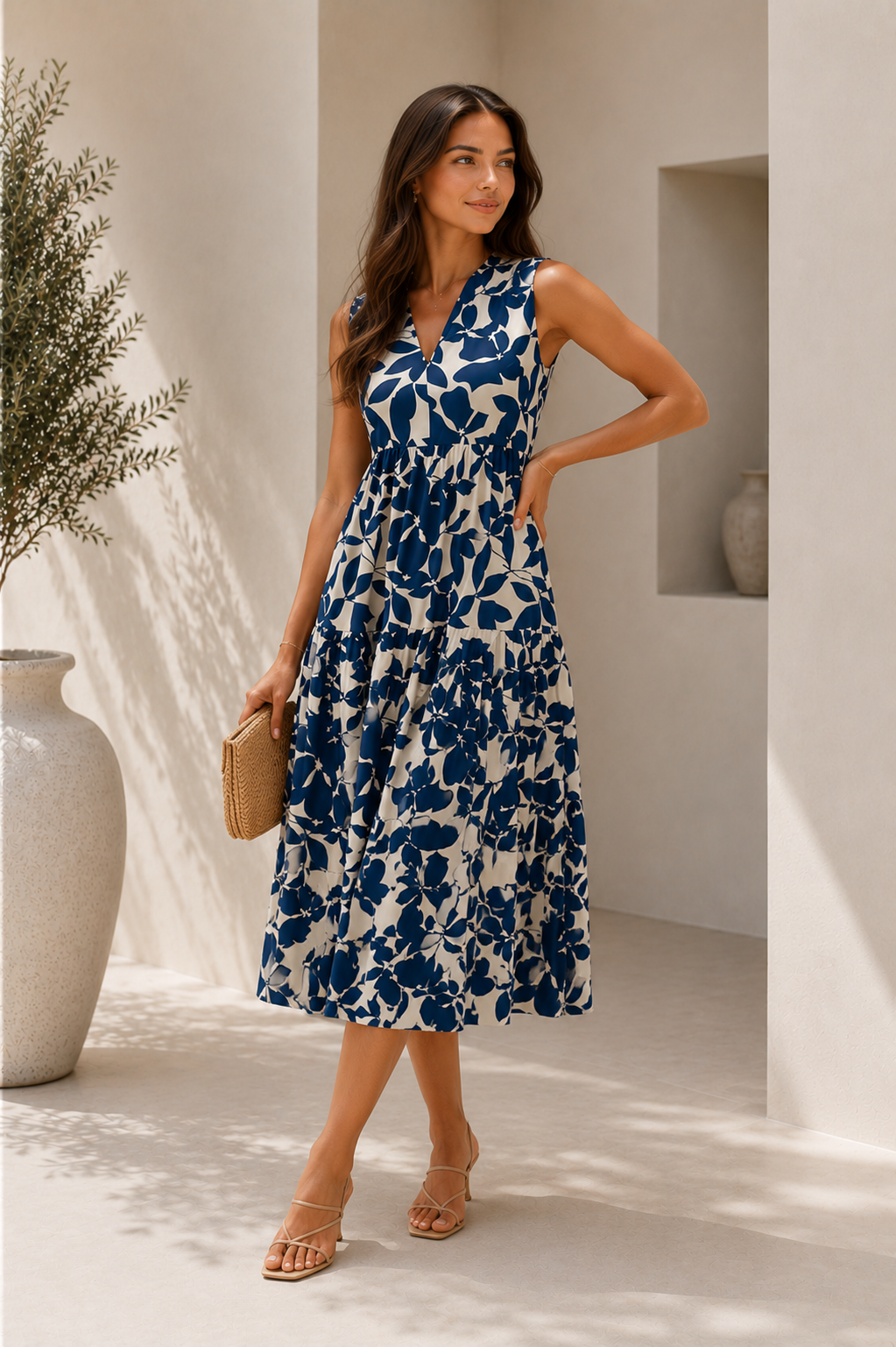 Marina™ | Vestido Elegante Floral