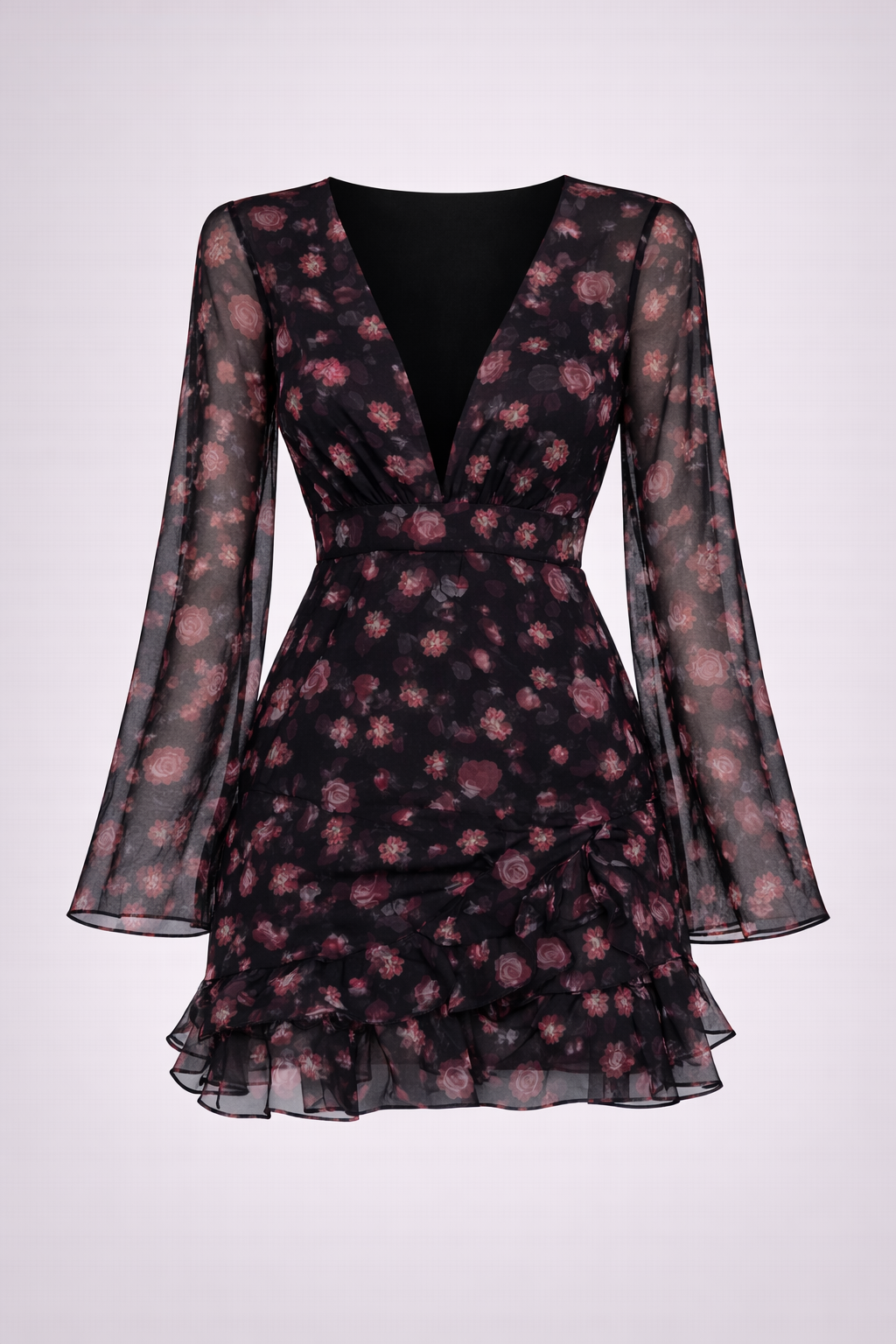 Vestido Carmesí Rosé Valenza